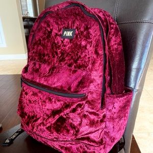 Victoria Secret, VS Pink, Backpack, pink, velvet